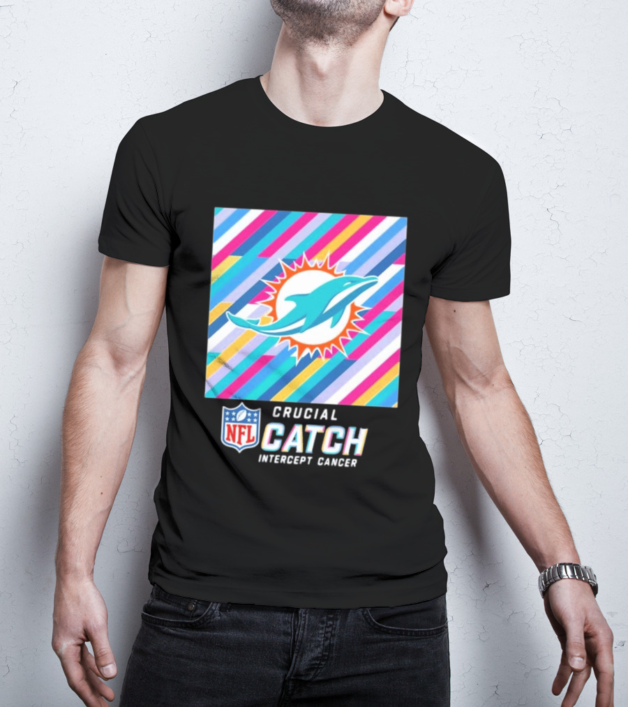 Crucial Catch Intercept Cancer NFL Miami Dolphins 2024 T-Shirt