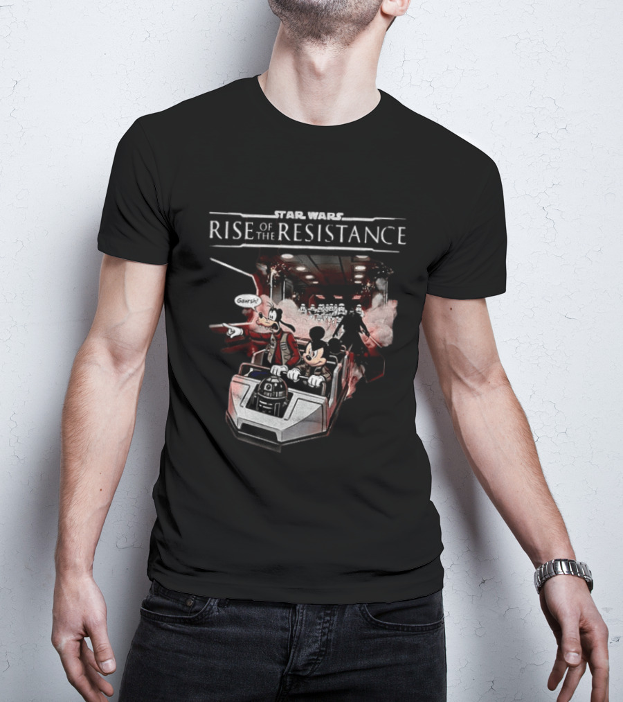 Star Wars Rise Of The Resistance Mickey Goofy Disney Adventure T-Shirt