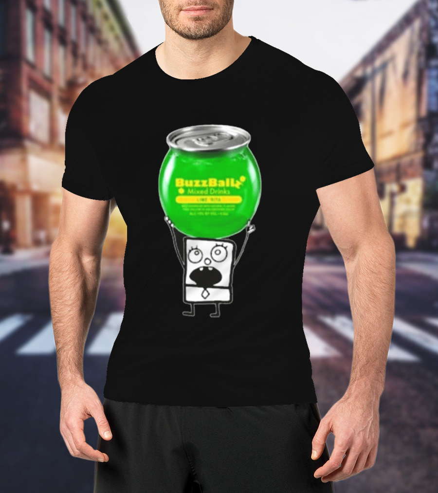 Doodlebob Lime Rita Buzzball Mixed Drinks T-Shirt
