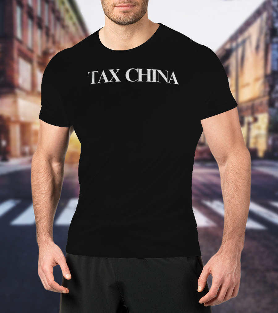 TAX CHINA Bold White T-Shirt