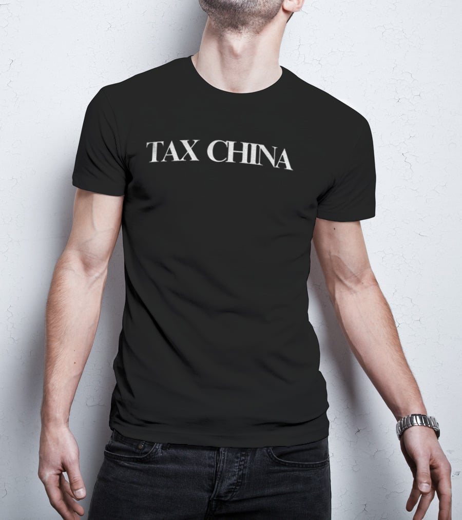 TAX CHINA Bold White T-Shirt