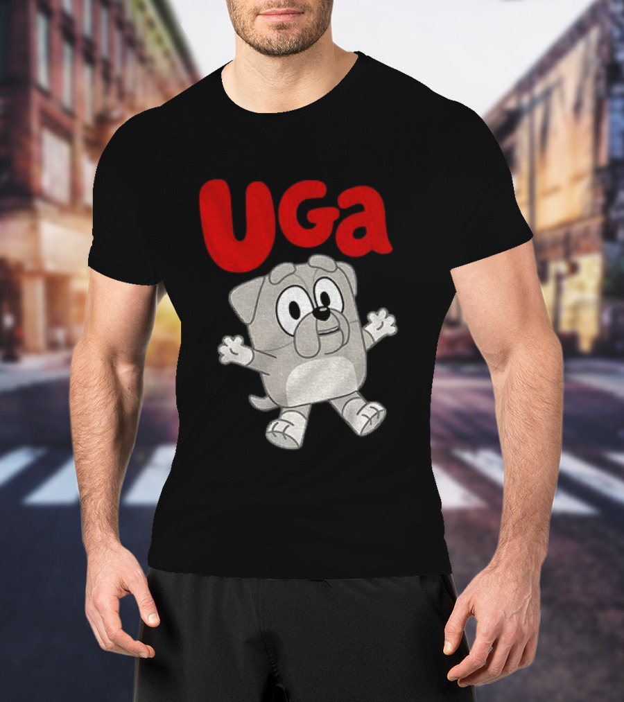 UGA Bulldogs Mascot Cartoon Graphic Game Day T-Shirt