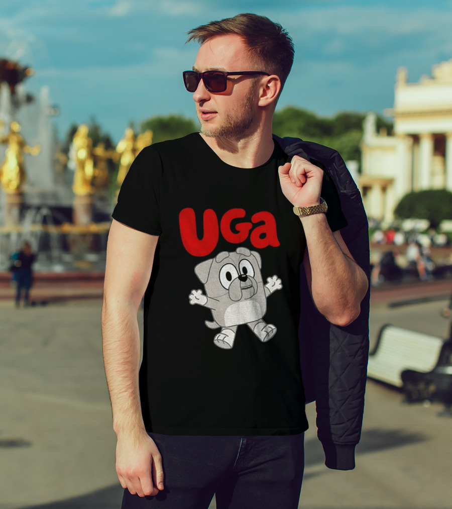 UGA Bulldogs Mascot Cartoon Graphic Game Day T-Shirt