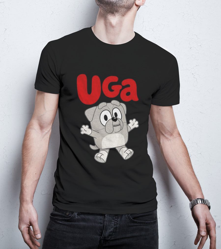 UGA Bulldogs Mascot Cartoon Graphic Game Day T-Shirt