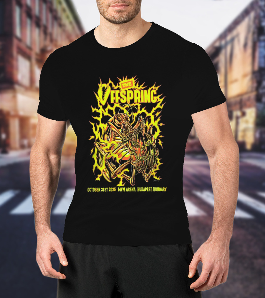 The Offspring MVM Arena Budapest Hungary Oct 31 2025 Electric Insect T-Shirt