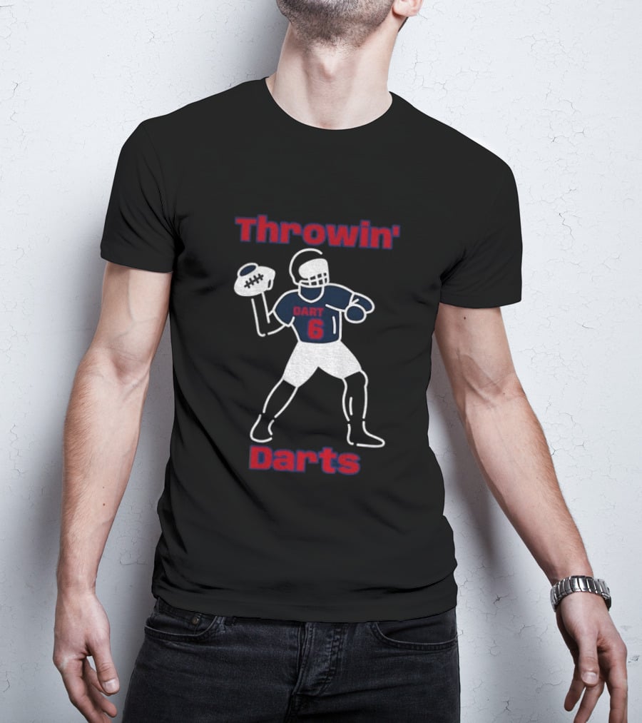 Throwin Darts Dart 6 New York Giants Football 2025 T-Shirt