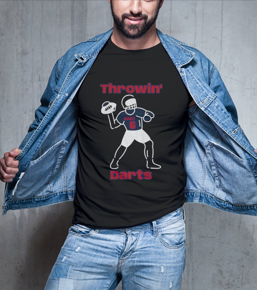 Throwin Darts Dart 6 New York Giants Football 2025 T-Shirt
