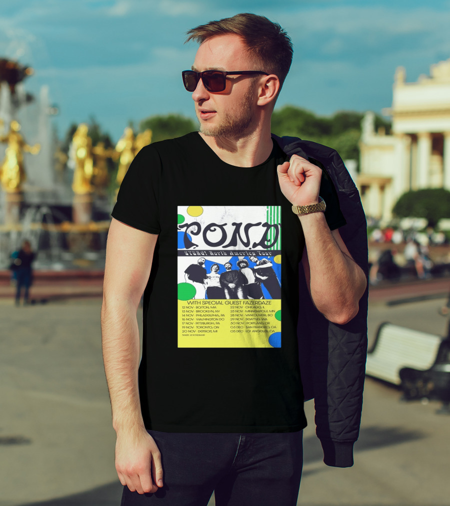 Pond Band Stunga North America Tour 2024 With Special Guest Fazerdaze T-Shirt