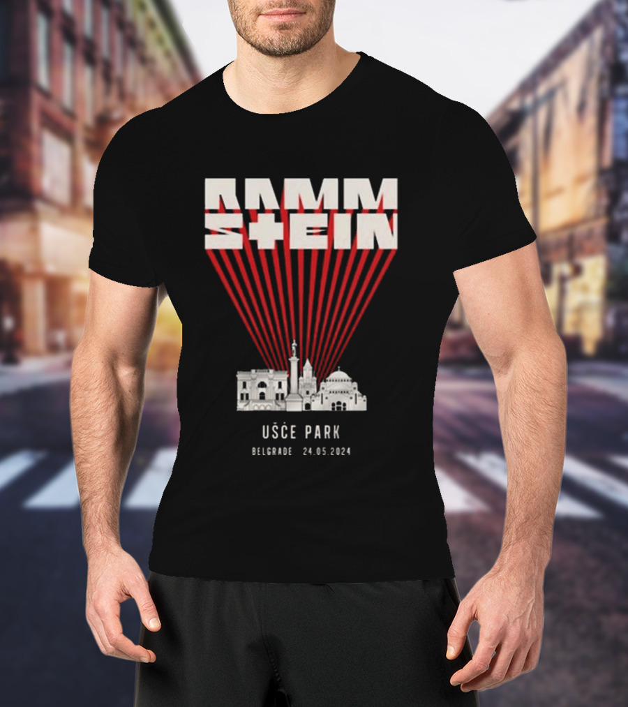 Rammstein Usce Park Belgrade 24 5 2024 Europe Stadium Tour T-Shirt