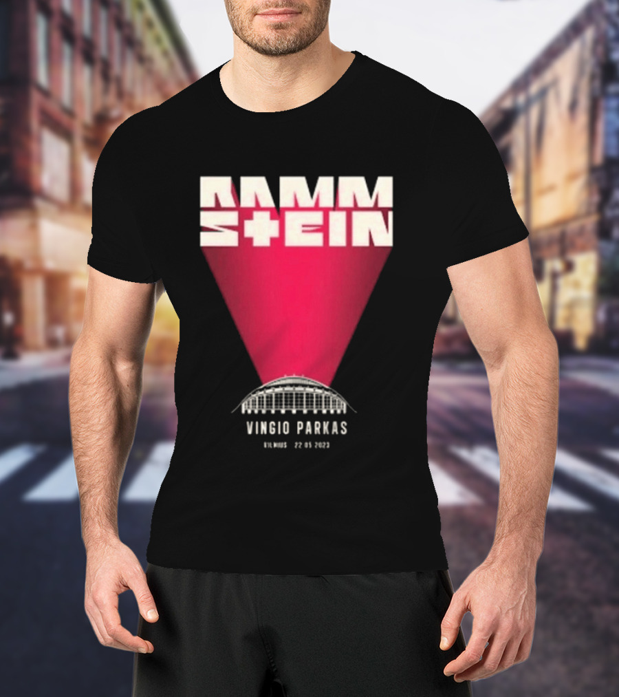 Rammstein Vingio Parkas Vilnius 22 05 2023 Tour Event T-Shirt