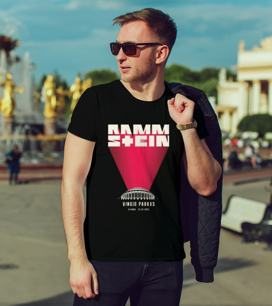 Rammstein Vingio Parkas Vilnius 22 05 2023 Tour Event T-Shirt