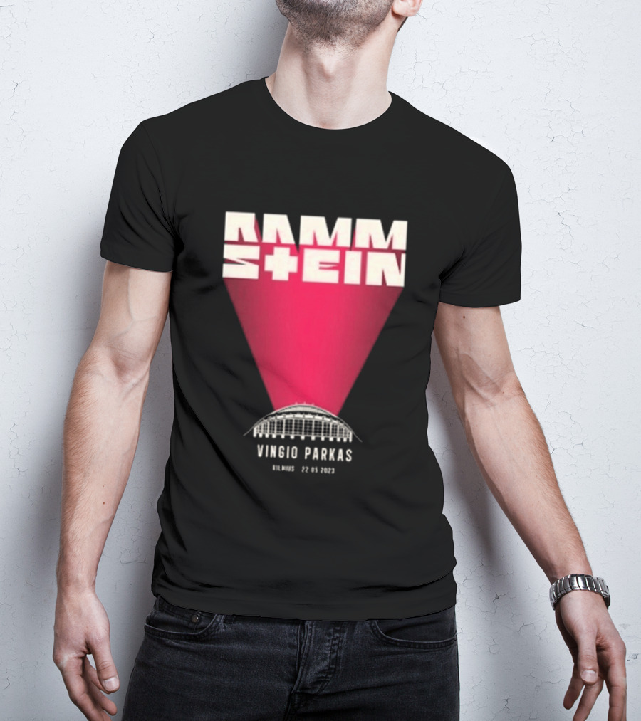 Rammstein Vingio Parkas Vilnius 22 05 2023 Tour Event T-Shirt