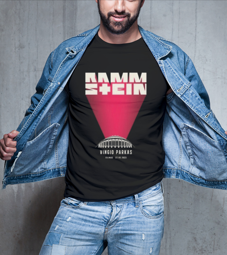Rammstein Vingio Parkas Vilnius 22 05 2023 Tour Event T-Shirt