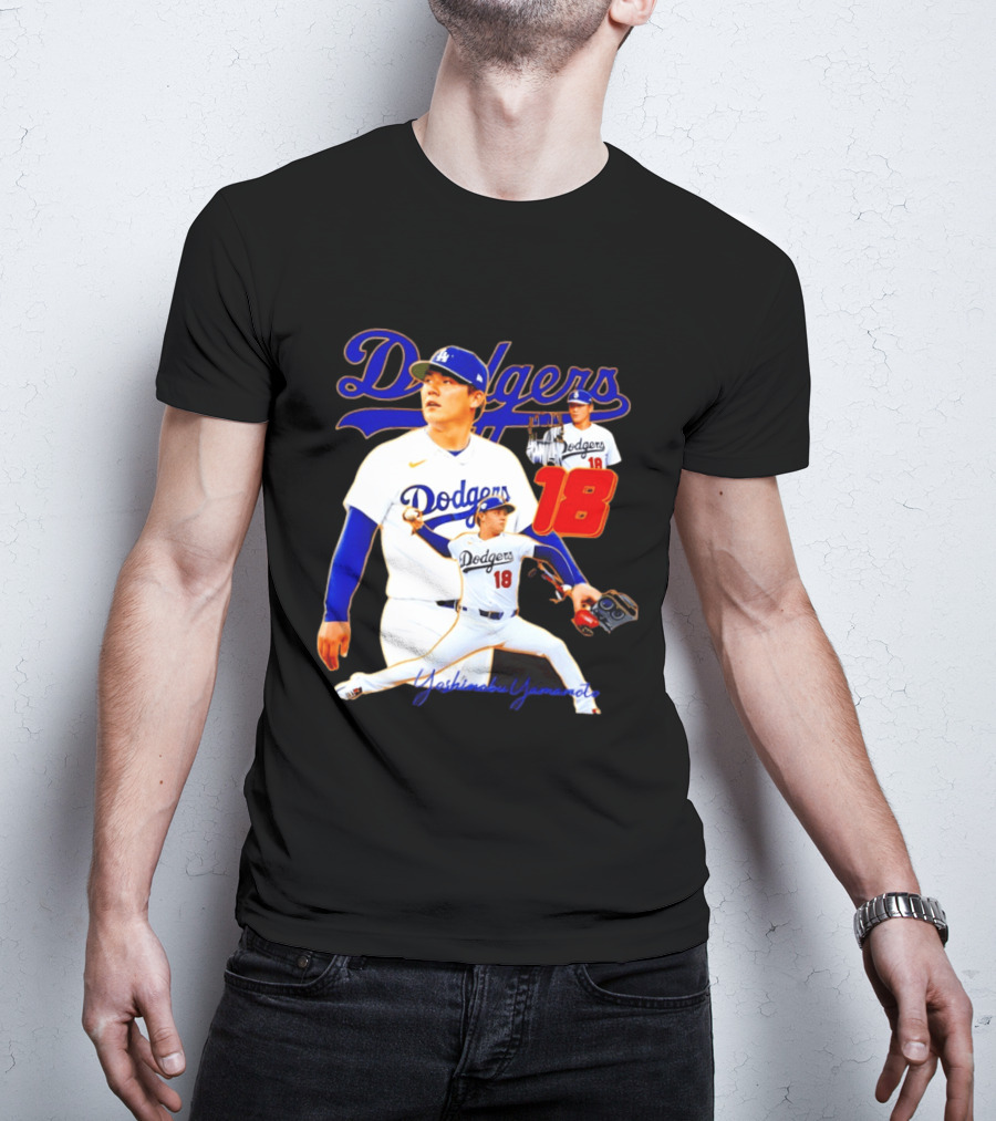Los Angeles Dodgers Yoshinobu Yamamoto 18 Baseball 2026 T-Shirt