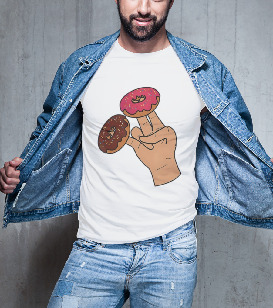 2 In The Pink 1 In The Stink Donut Fingers T-Shirt