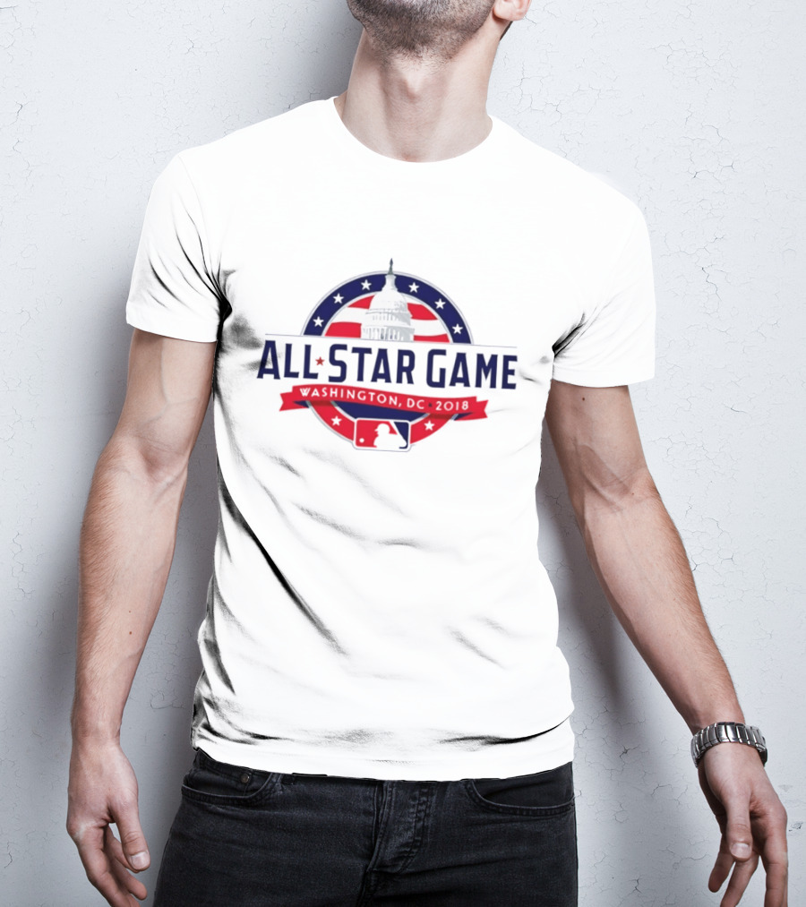 2018 MLB All Star Game Washington DC Capitol Baseball T-Shirt