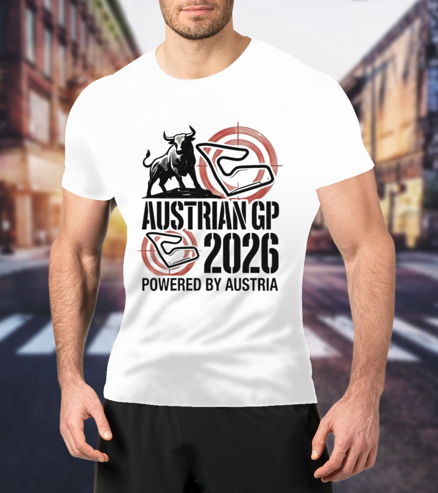 Austrian GP 2026 Powered By Austria Charging Bull Racing Circuit T-Shirt