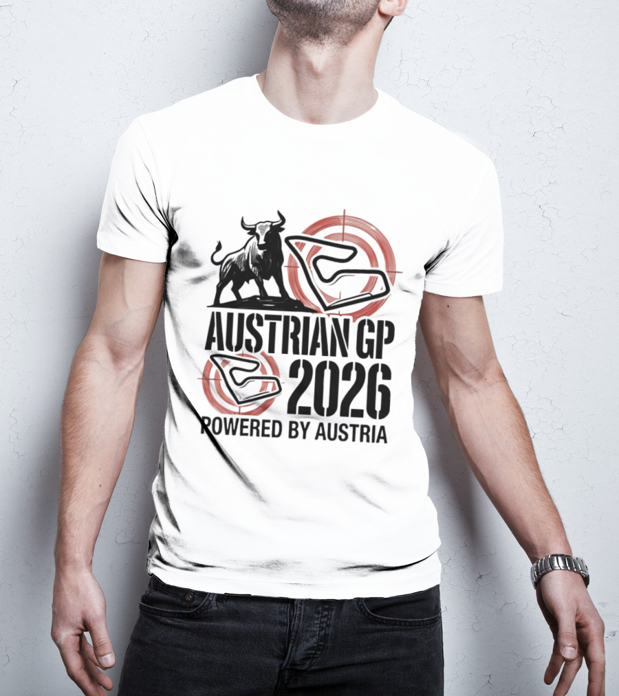 Austrian GP 2026 Powered By Austria Charging Bull Racing Circuit T-Shirt