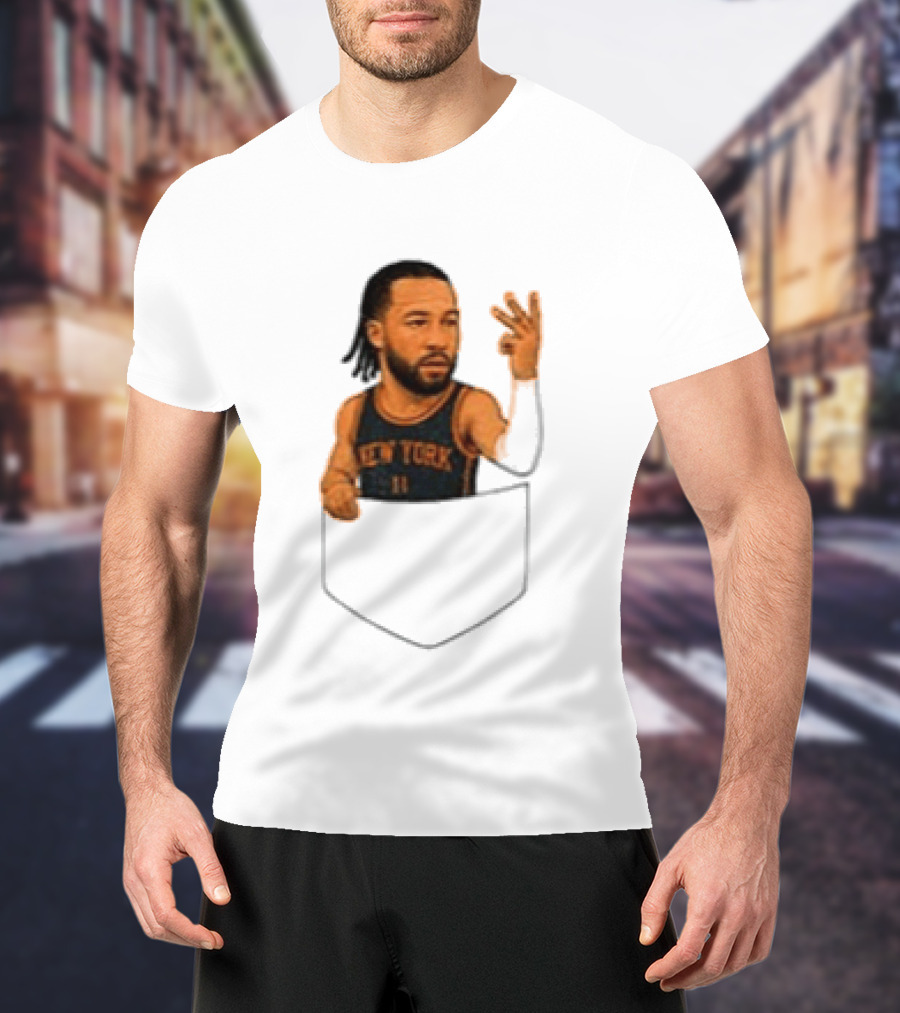 Jalen Brunson New York Knicks NBA Pocket T-Shirt