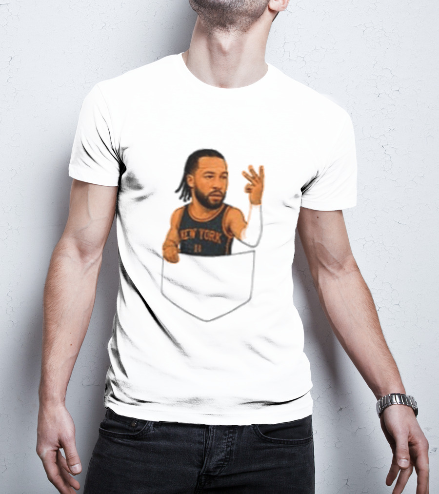 Jalen Brunson New York Knicks NBA Pocket T-Shirt