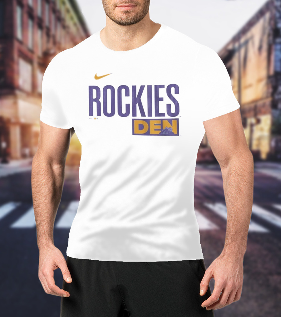 Colorado Rockies 2025 City Connect Rockies Nike DEN Wordmark T-Shirt