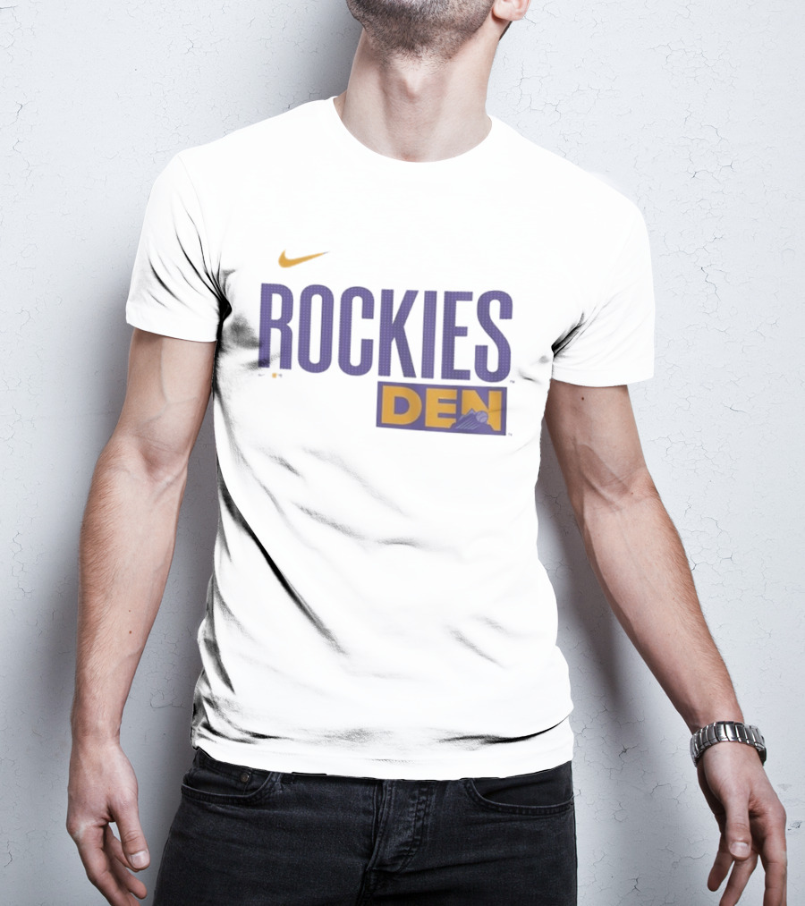 Colorado Rockies 2025 City Connect Rockies Nike DEN Wordmark T-Shirt