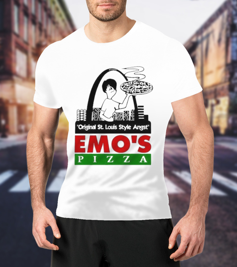 Original St. Louis Style Angst Emo's Pizza T-Shirt