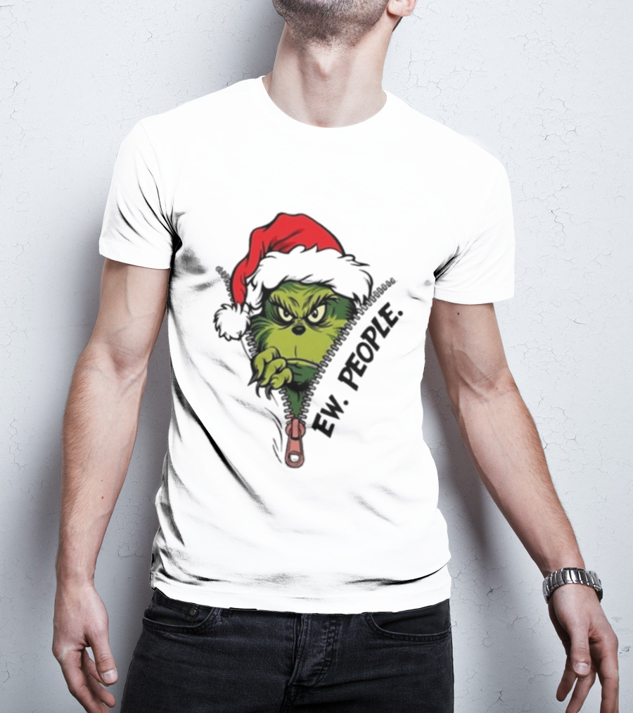 Ew People Grinch Christmas 2025 Holiday Humor T-Shirt