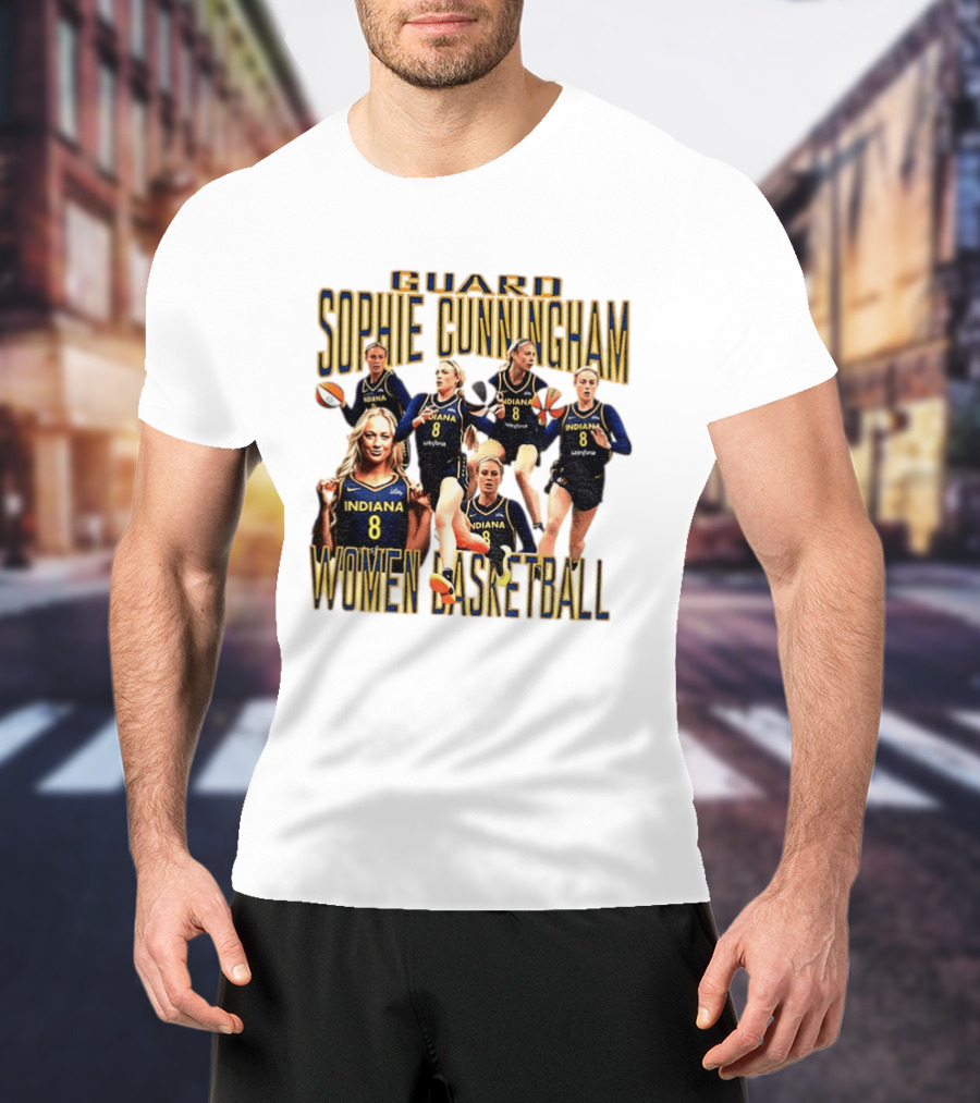 Guard Sophie Cunningham Indiana Fever Women Basketball Player 8 T-Shirt