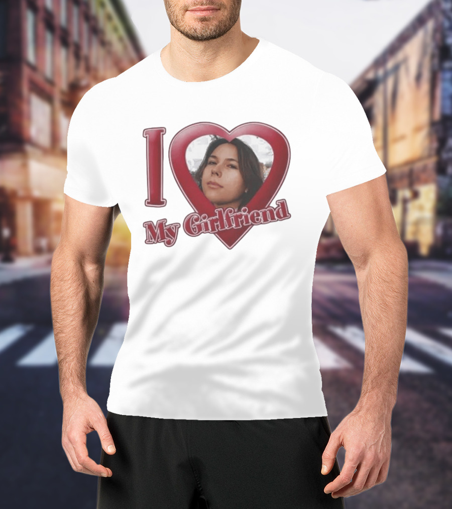 I Heart My Girlfriend Gigi Perez Photo Inside Heart T-Shirt