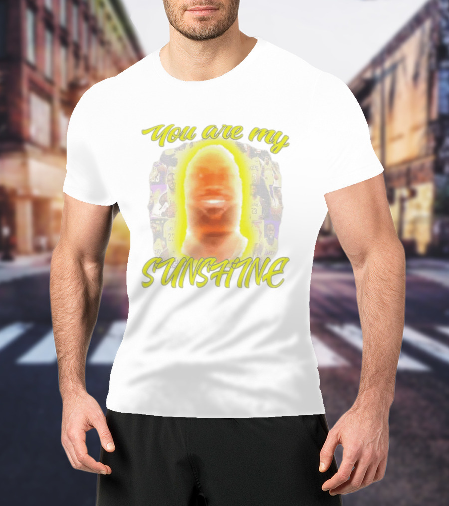 You Are My Sunshine Lebron James Lakers Basketball Lebonbon T-Shirt