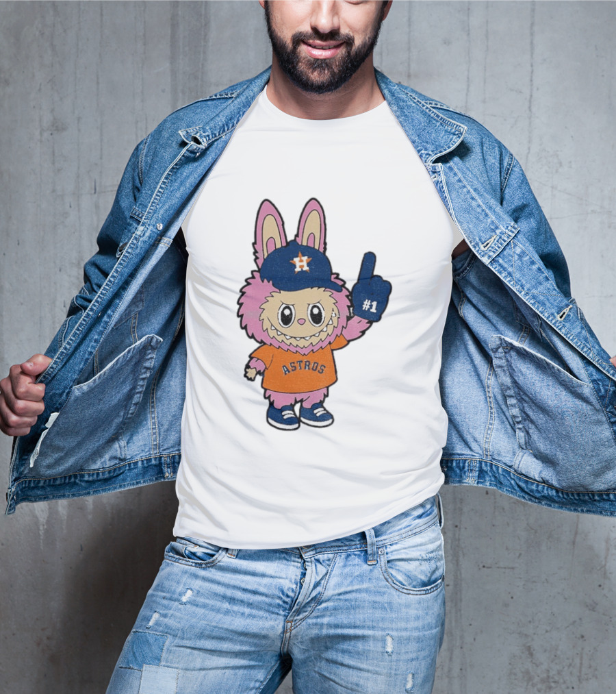 Labubu Astros 2025 Pink Houston MLB Baseball Sports T-Shirt