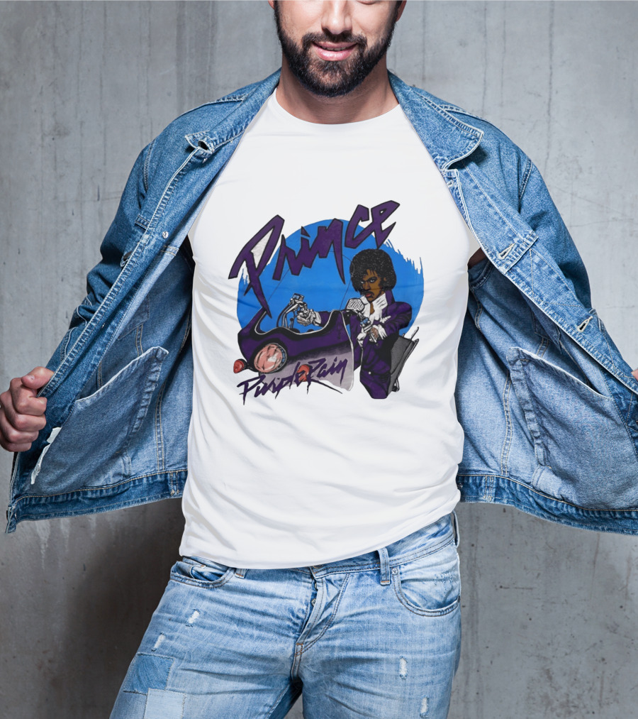Prince Purple Rain Motorcycle 80s Music T-Shirt