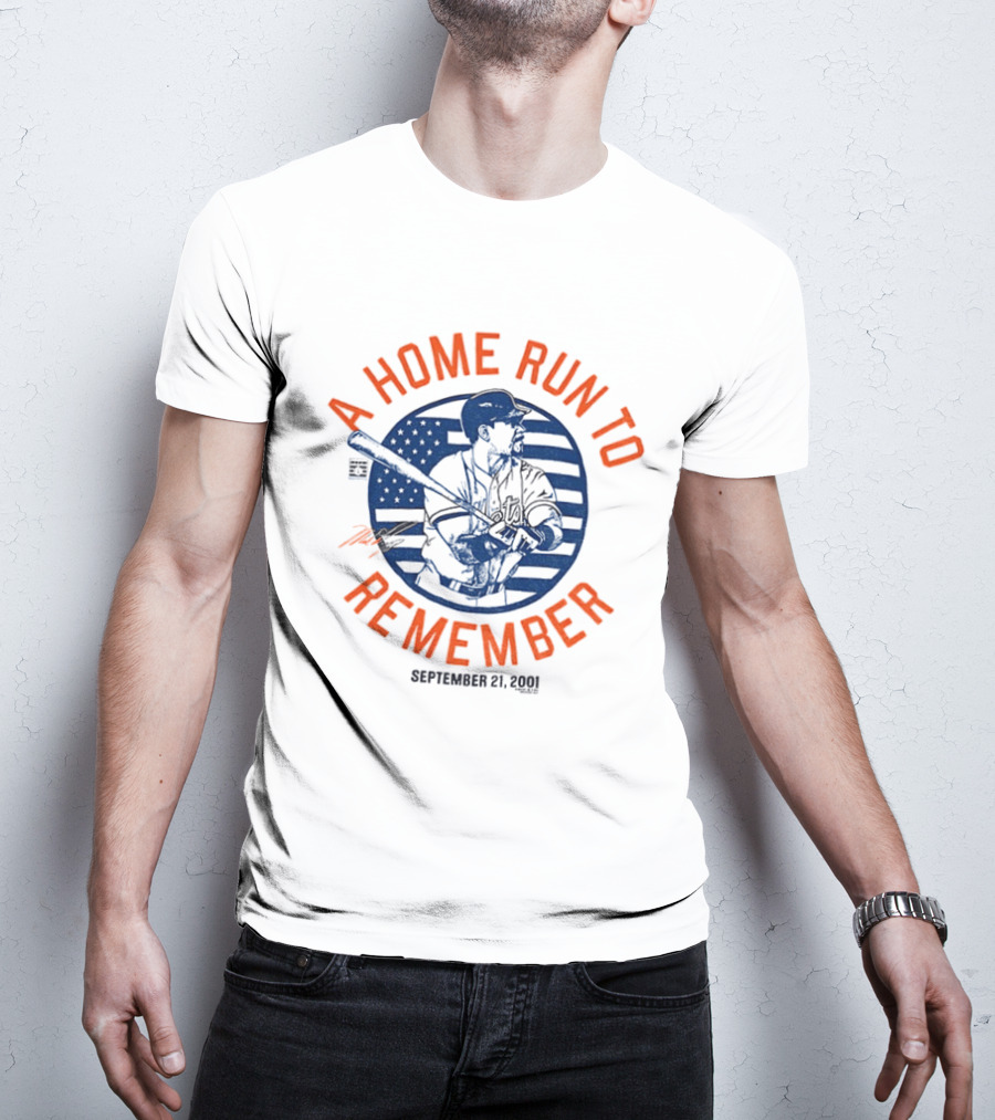 Mike Piazza New York Mets September 21 2001 A Home Run To Remember T-Shirt