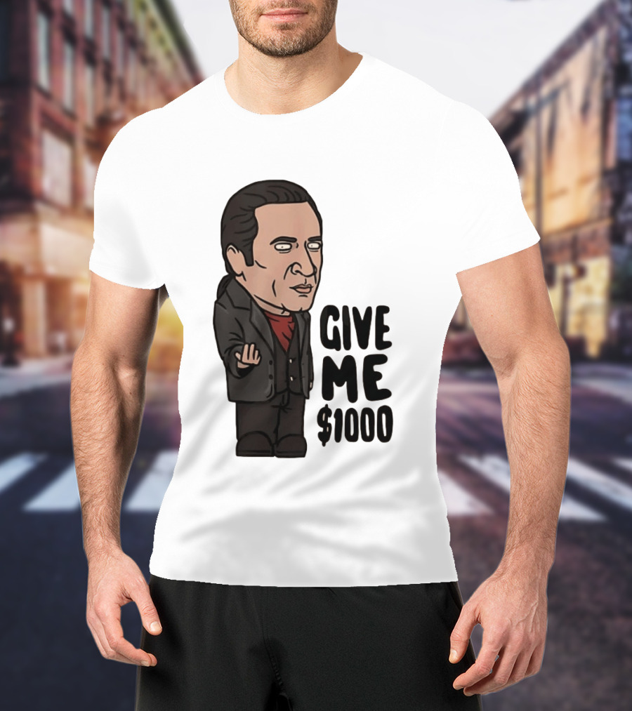 The Sopranos Furio Giunta Cartoon Give Me $1000 T-Shirt