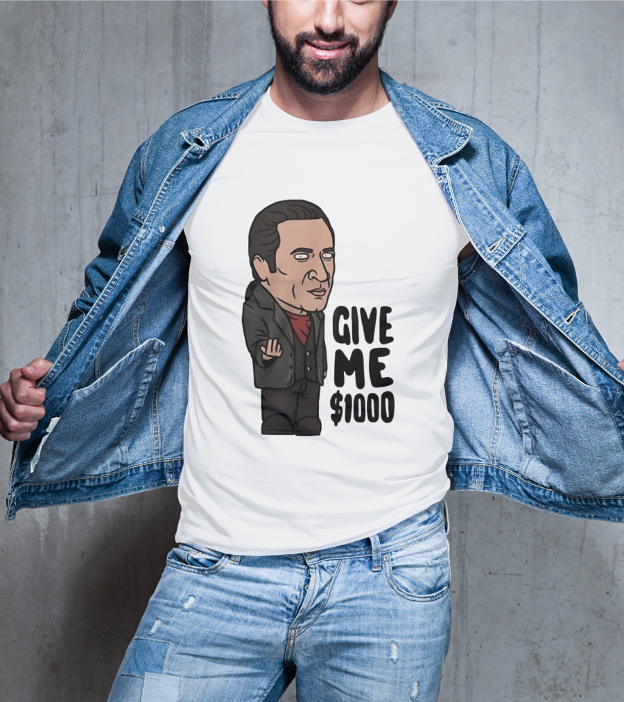 The Sopranos Furio Giunta Cartoon Give Me $1000 T-Shirt
