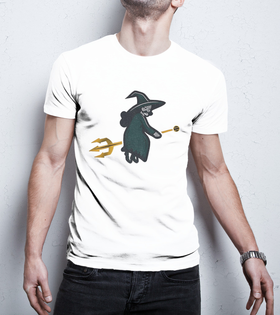 Witches Rally Seattle Mariners MLB Baseball 2025 Cartoon Trident Broomstick T-Shirt
