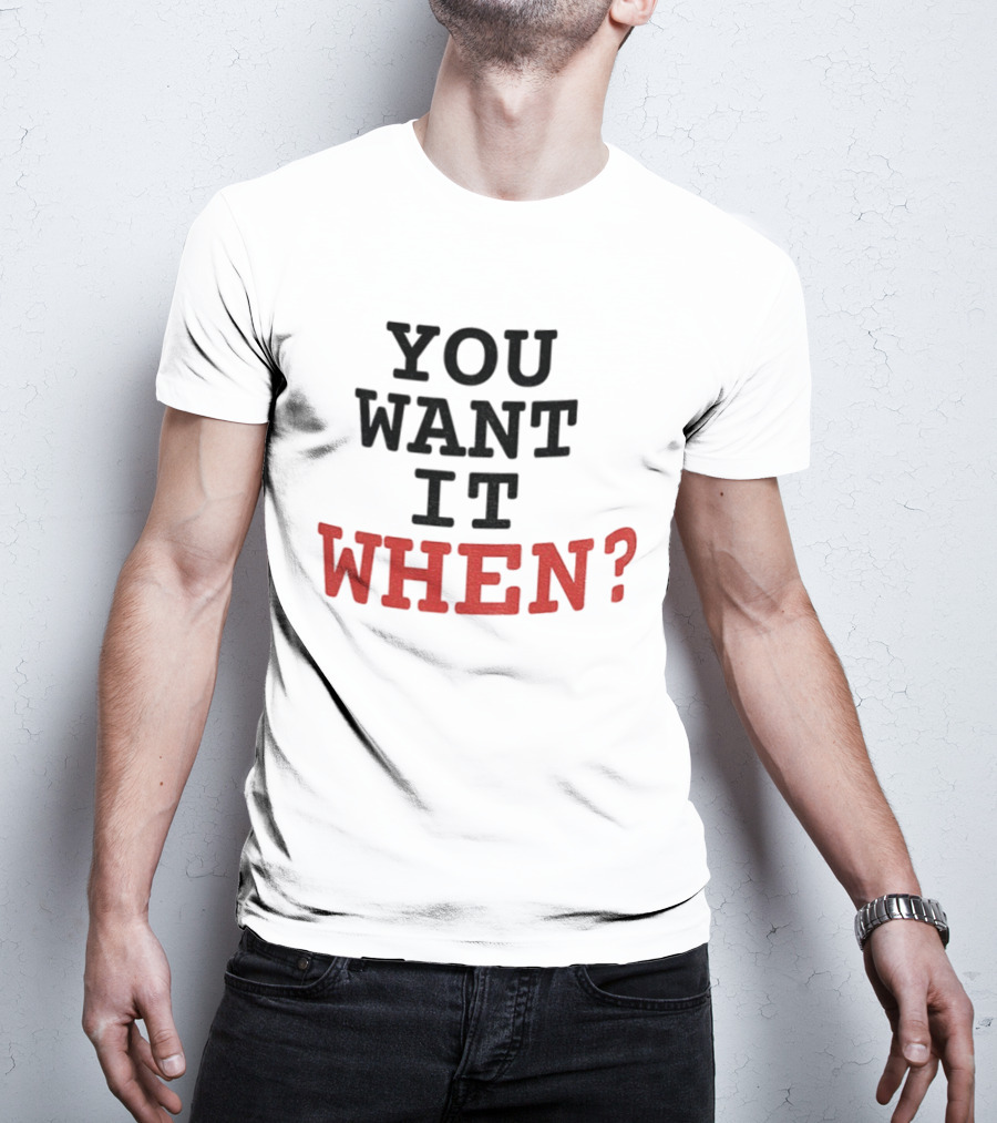 Zootopia Flash The Sloth You Want It When? T-Shirt