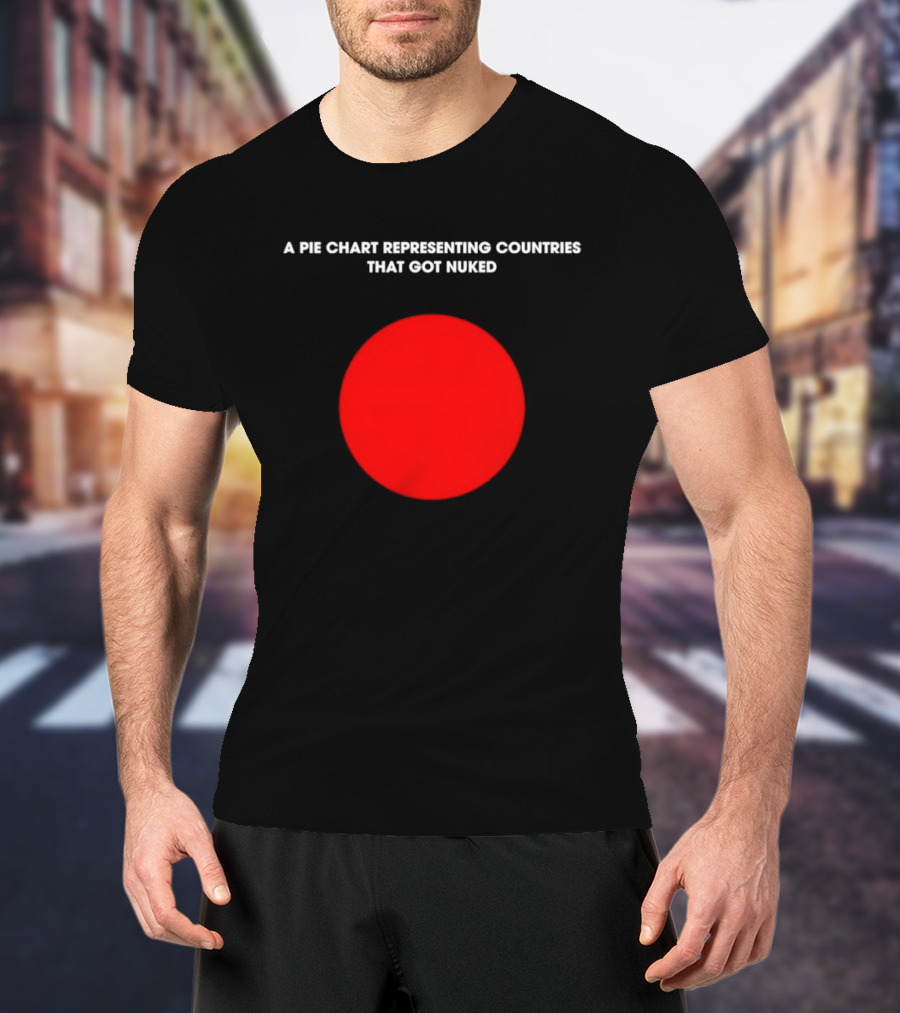Pie Chart Japan Flag Nuked Countries T-Shirt