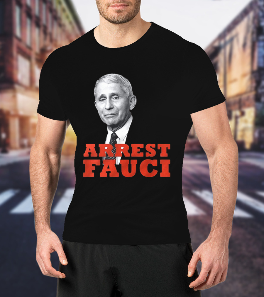 Arrest Dr Fauci Meme Face T-Shirt