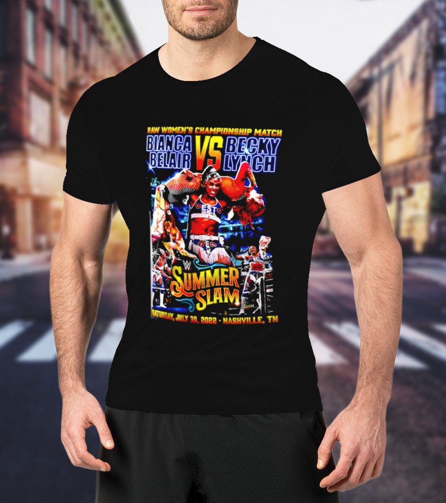 SummerSlam 2022 Bianca Belair Vs Becky Lynch Championship Match T-Shirt