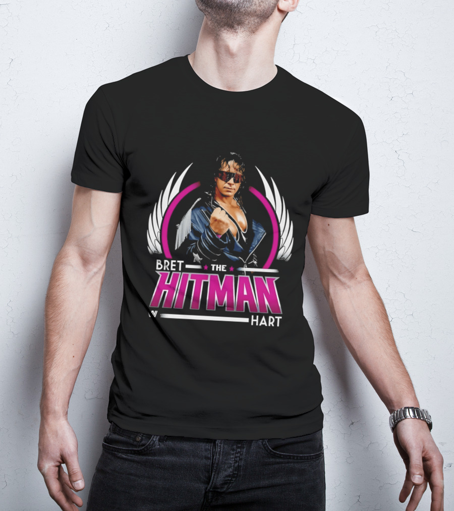 Bret Hart The Hitman Wings WWE T-Shirt