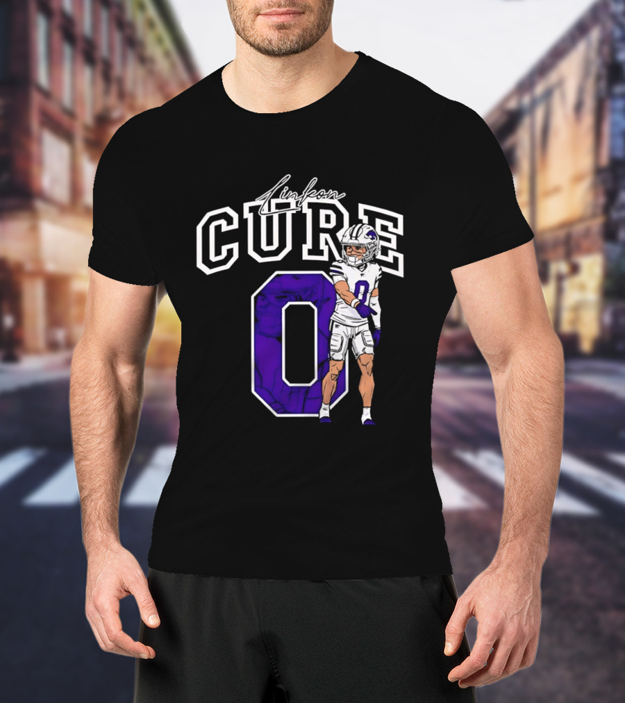 Kansas State University Linkon Cure 0 Football Player T-Shirt