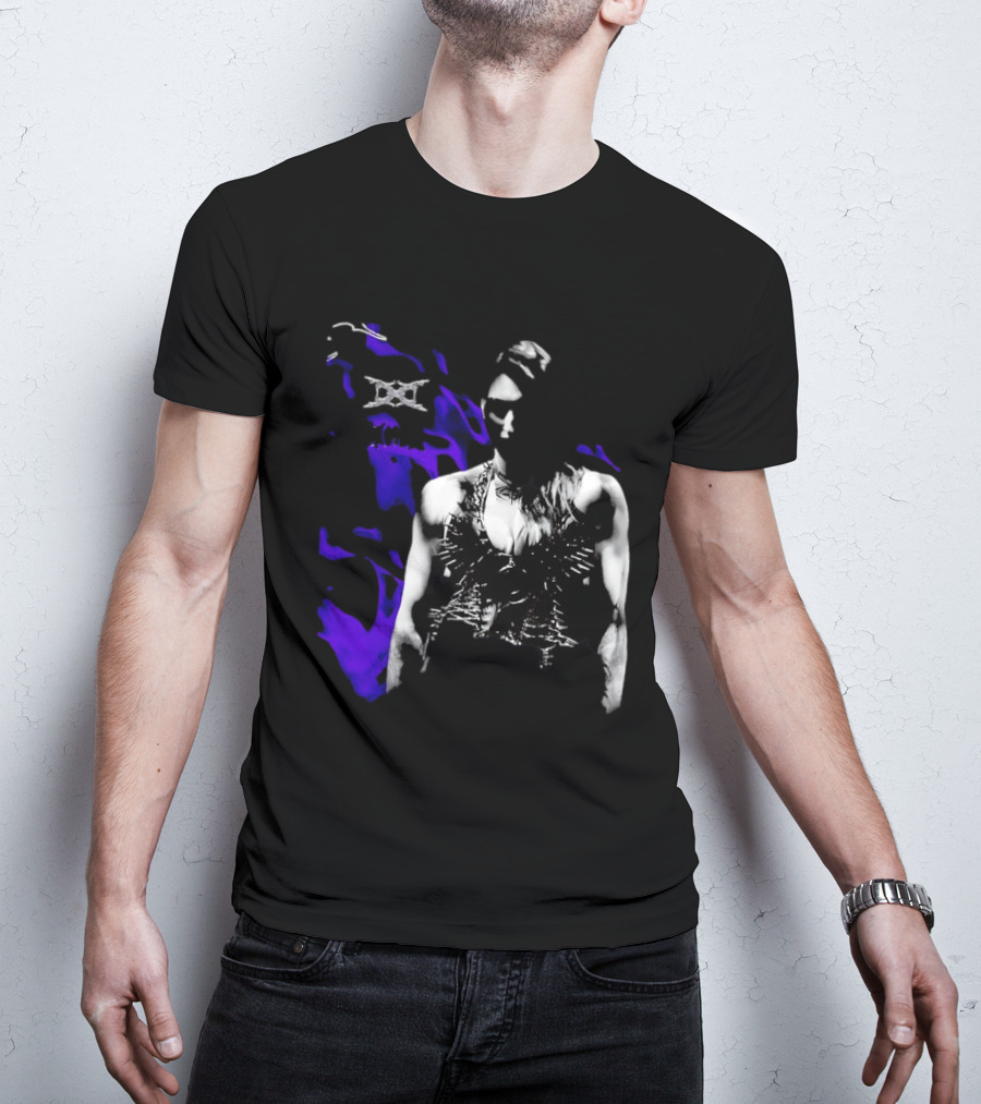 Ken Carson Rhea Ripley WWE Spiked Outfit Collage With Abstract Purple Accents T-Shirt