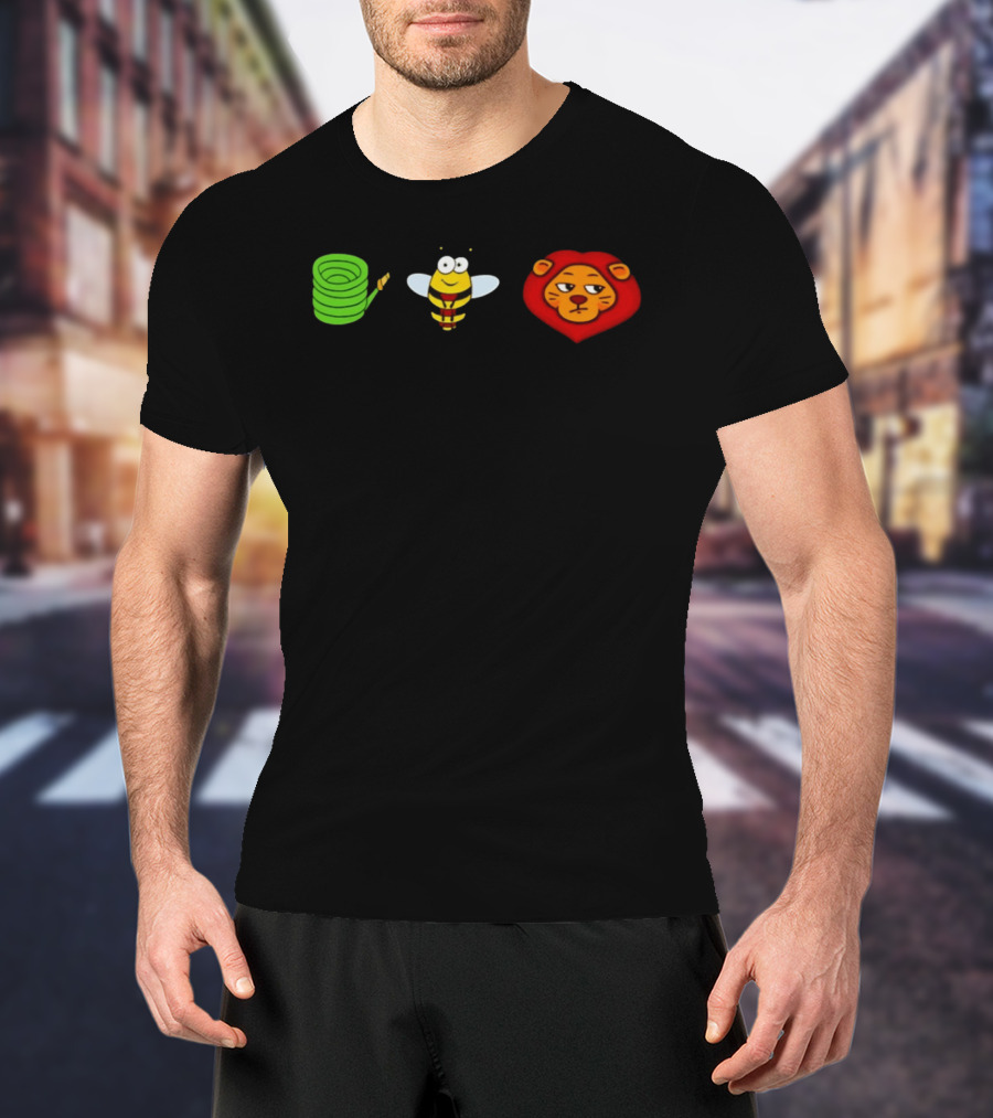 Hose Bee Lion Meme Visual Wordplay Fun T-Shirt