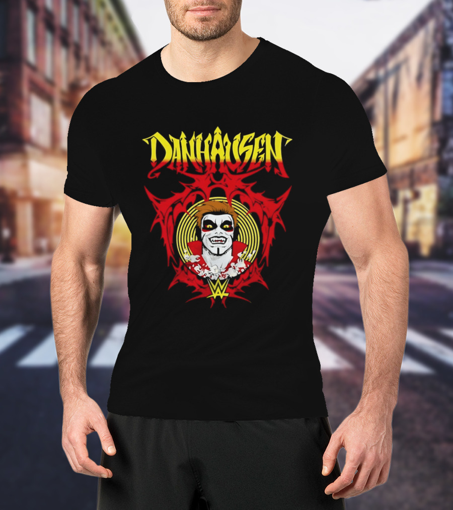 Danhausen WWE Vector Face Paint And Red T-Shirt