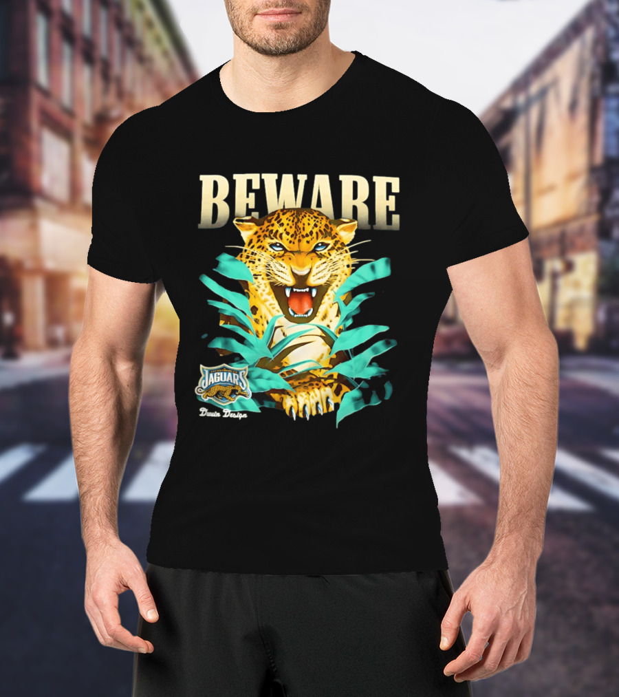 Jacksonville Jaguars Beware Logo Puma Blanca T-Shirt