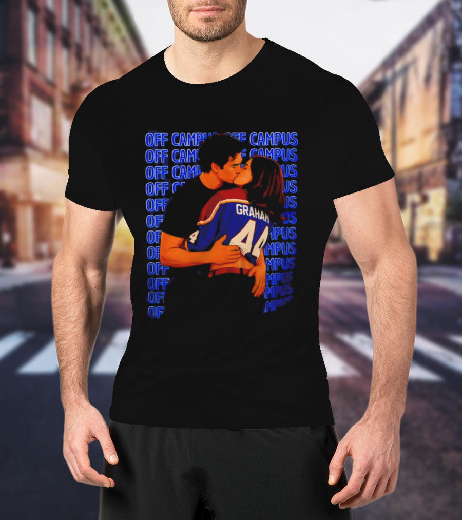 Off Campus Graham And Hannah Hockey Romance Kissing Scene T-Shirt