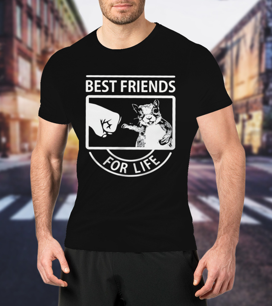 Best Friends For Life Squirrel Fist Bump T-Shirt