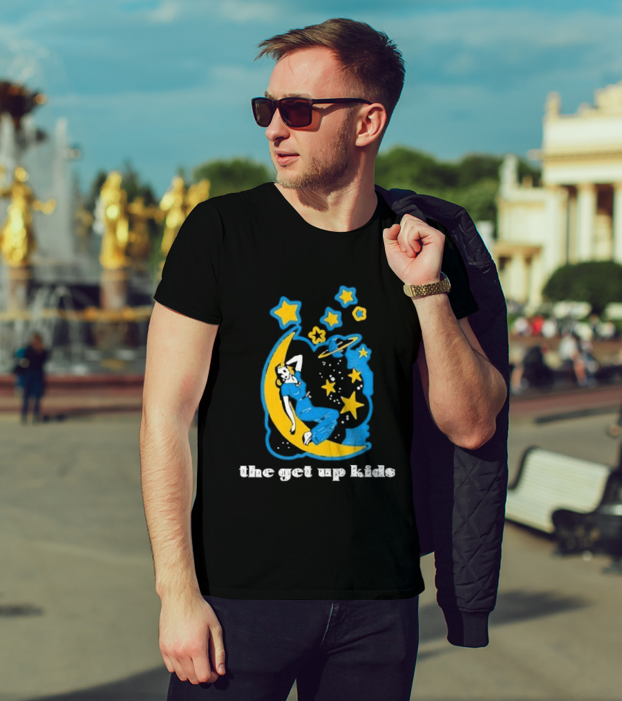The Get Up Kids Woman On Crescent Moon With Stars T-Shirt